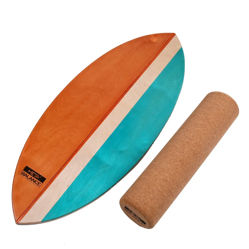 New Design Wholesale Wooden Balance Board Skateboard Training Board Surf  Trainer Land extreme Sport Home Fitness extreme Sport