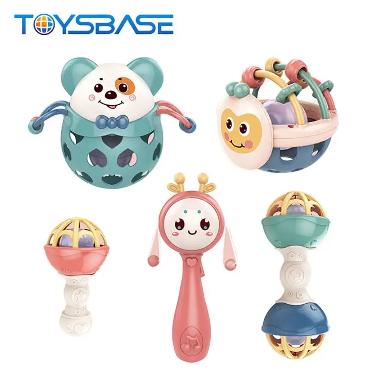 Оптовая продажа, Прорезыватель для зубов и набор из мягкой резины, детские погремушки, музыкальные игрушки, детские погремушки