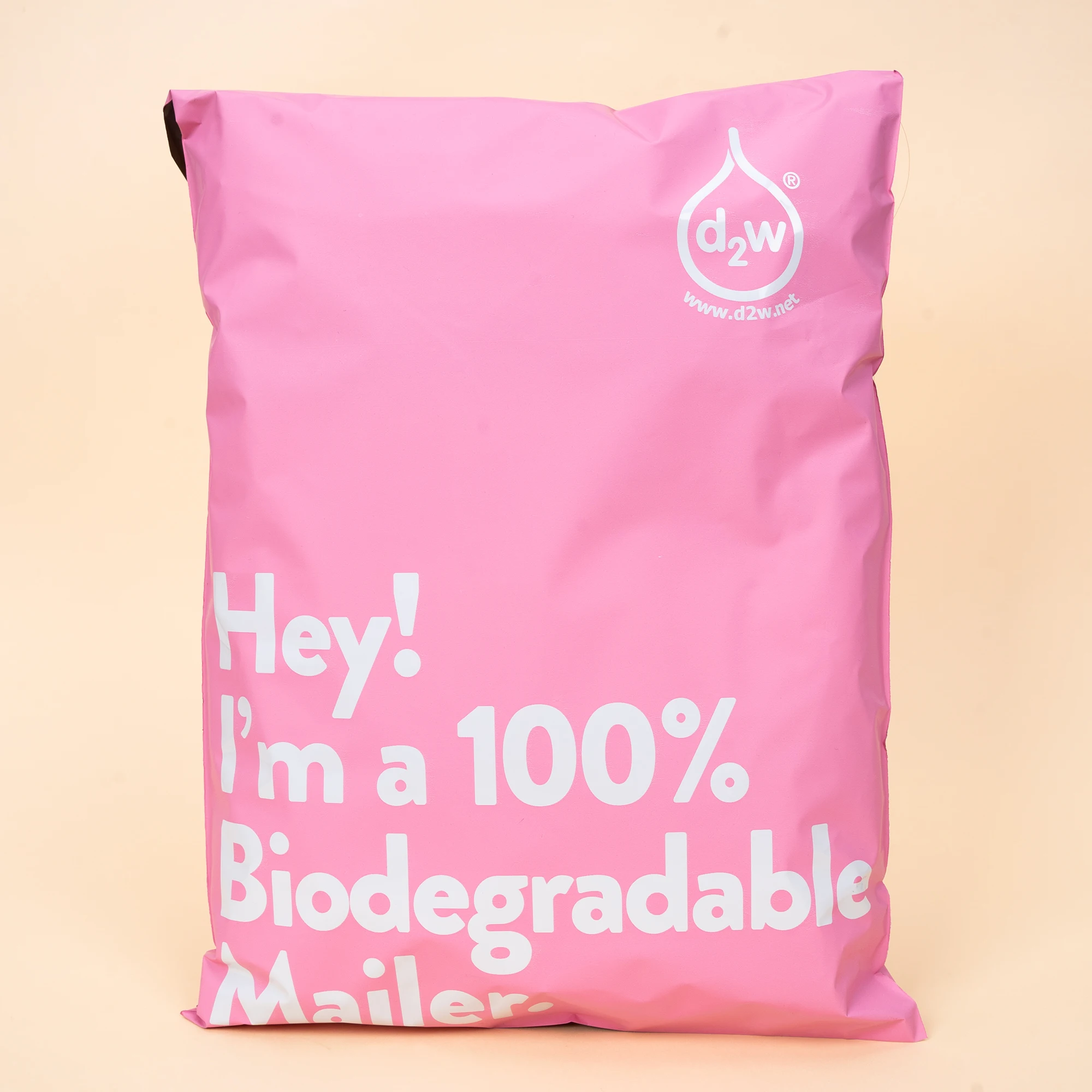 Biodegradable Matte Peach/Pink Custom Shipping Bags Poly Pack Mailer Bags  Courier Bags With Logo for Clothing