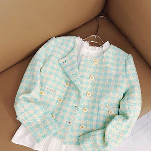 2026 Spring Tweed Blazer Xxxl Size Fashion Short Jacket Elegant Coat Casual Cropped Suit Jacket for Women