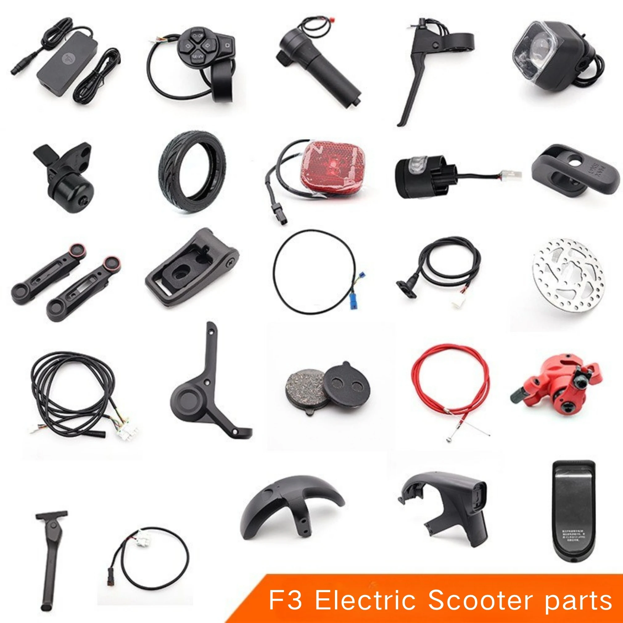 Original Ninebot F3 Plus F3 Pro Scooter Accessories Tail Light Headlight Throttle Controller