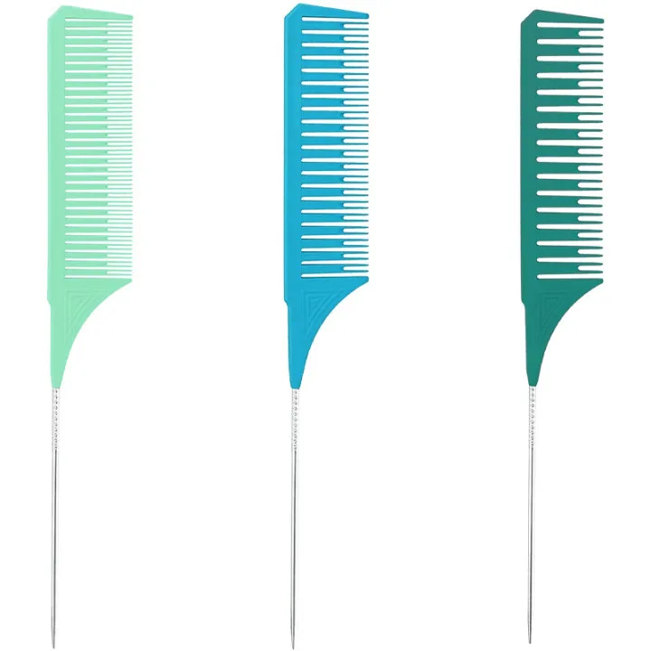 Высококачественная расческа для высветления 3 размера профессиональный ткачество Стайлинг с крысиным хвостом