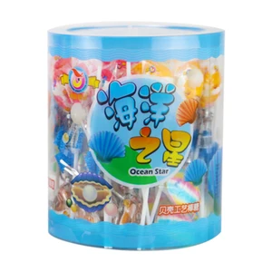 OEM & ODM 10g Hard Lollipop Halal Acid Powder Filling Assorted Flavor Customizable Candy