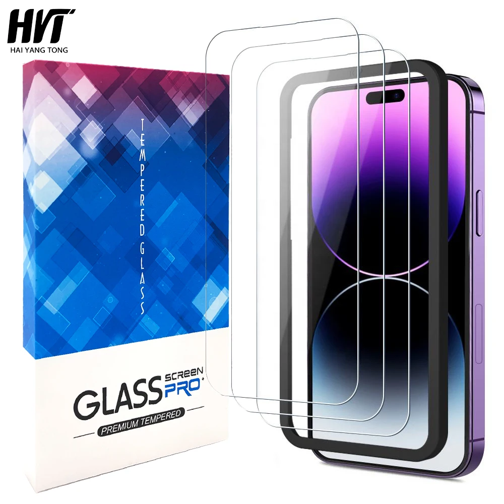 2 & 3 Pack Mobile Phone Tempered Glass Screen Protector For Iphone