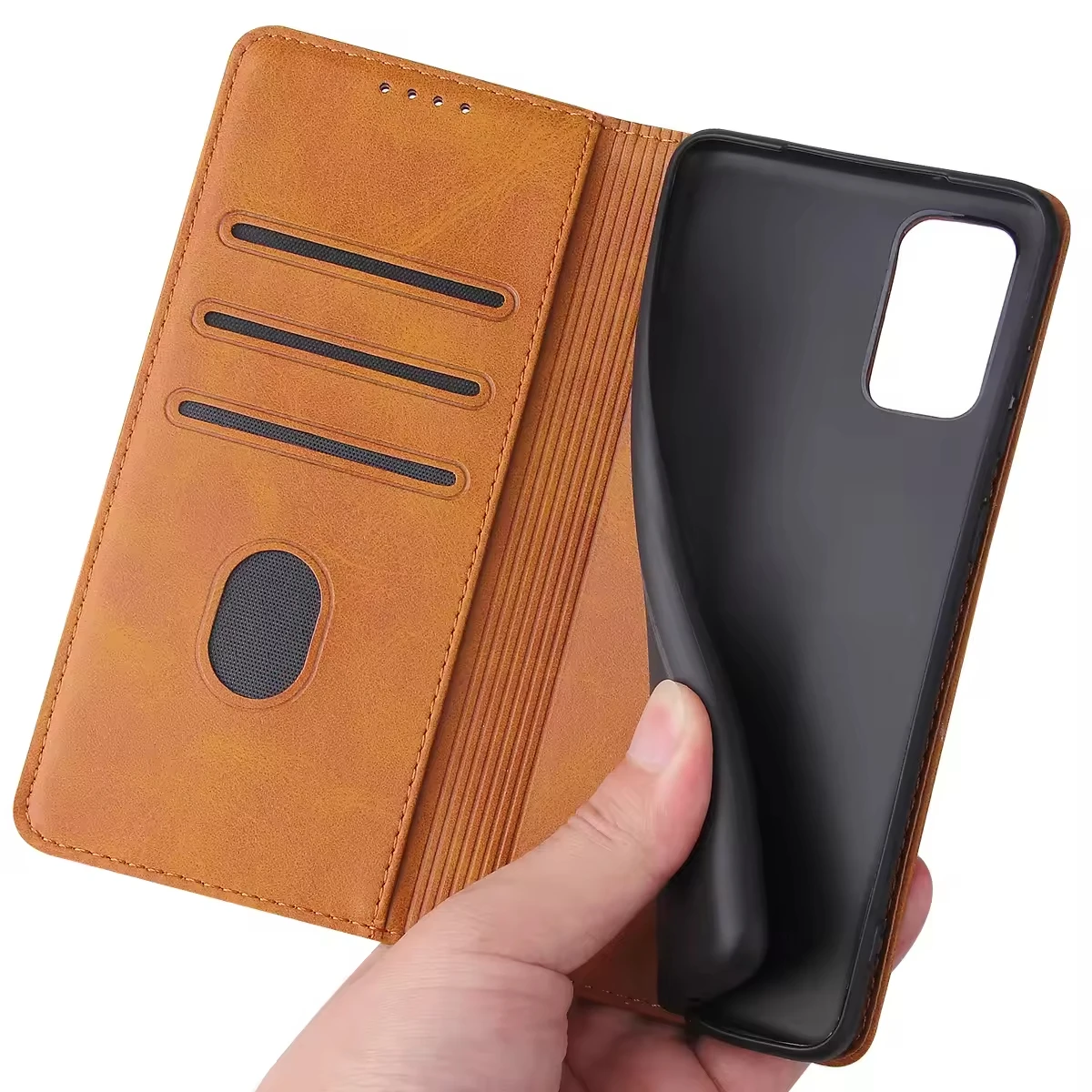 Laudtec Luxury Wallet Leather Flip Phone Case With Card holder  for Samsung Galaxy S25 Edge S25+ S24 s23 Ulrta  S20 S10 Plus