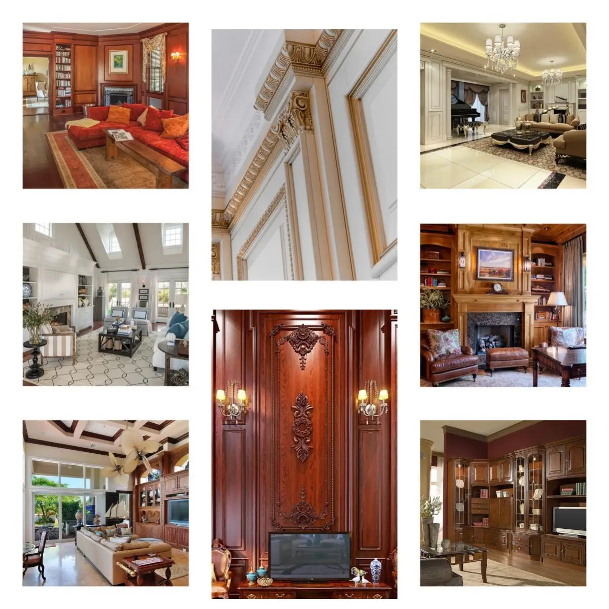 Modern Luxury 3d Interior Timber Strips Wood Panel Graphic Design ...