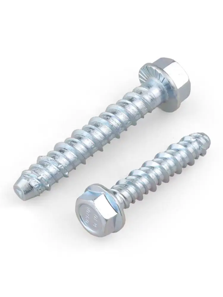 Zinc Plated Self Drilling Drywall Anchors Flange Face Self Threading Concrete Screw for Building Steel Stainless Steel Coarse factory
