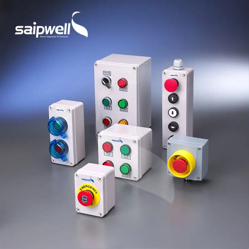 SAIPWELL Custom Outdoor Indicator Lamp Button Plastic Control Electrical Switch Boxes