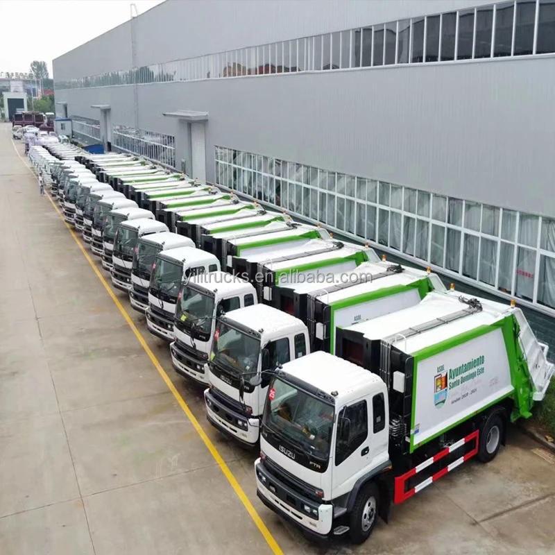 Japanese 4x2 10m3 Compression Refuse Collector Waste Disposal Vehicle