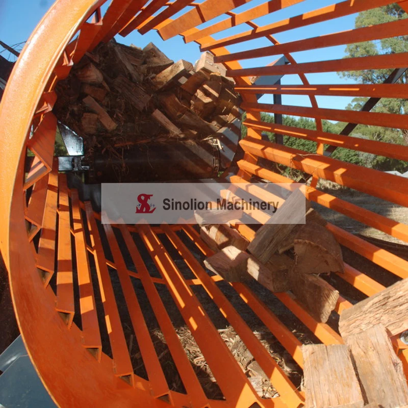 Small and Mobile Firewood Trommel Screen Manufacturer Price