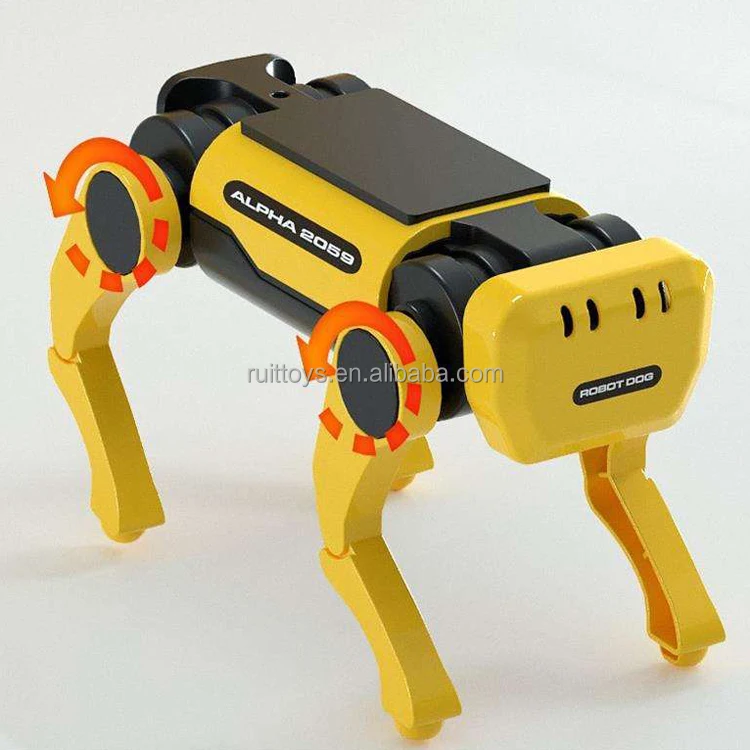 Новинка, умный робот «сделай сам», игрушечные стержни в сборе, Механическая Собака на солнечной батарее