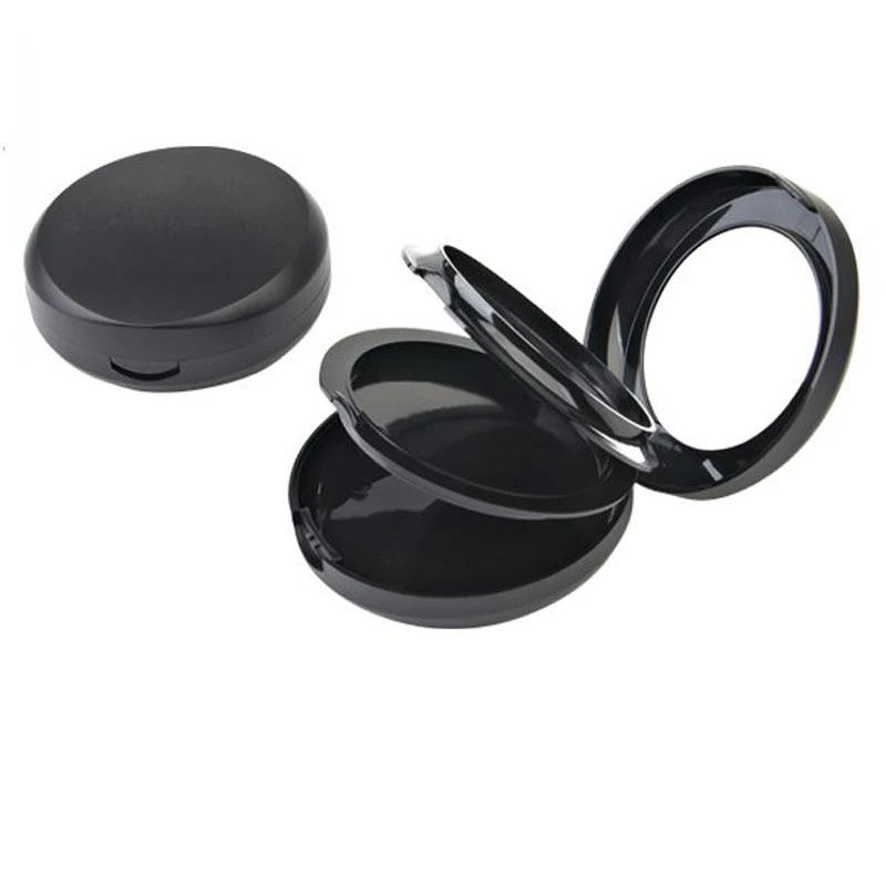 3 Layer Compact Makeup Container Round Empty Multi Layers Stackable Compact Powder Case Cosmetic Packaging