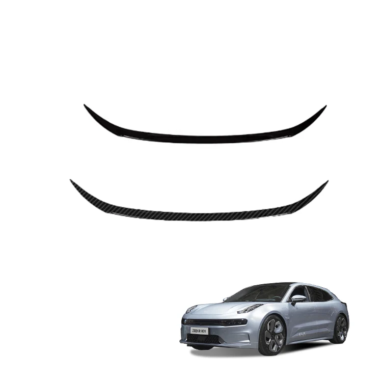 Alerón de coche para Zeekr 001 2021-2023, accesorios de plástico ABS con patrón de fibra de carbono, accesorio exterior para coche.