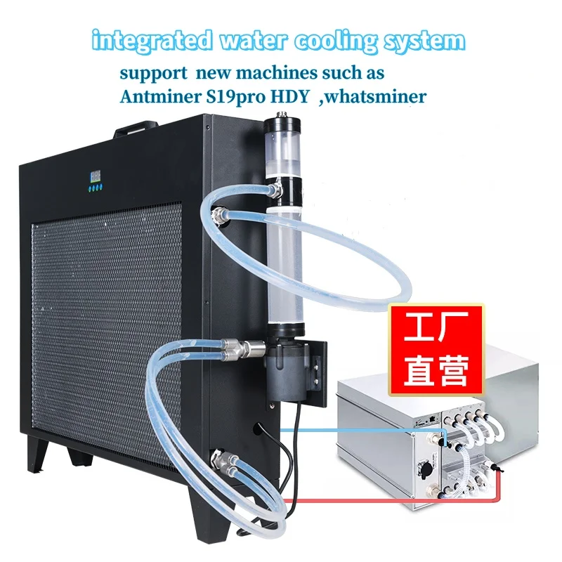 1 S19 Liquid Cooling Watercooled Heat Sink High Speed Air Volume