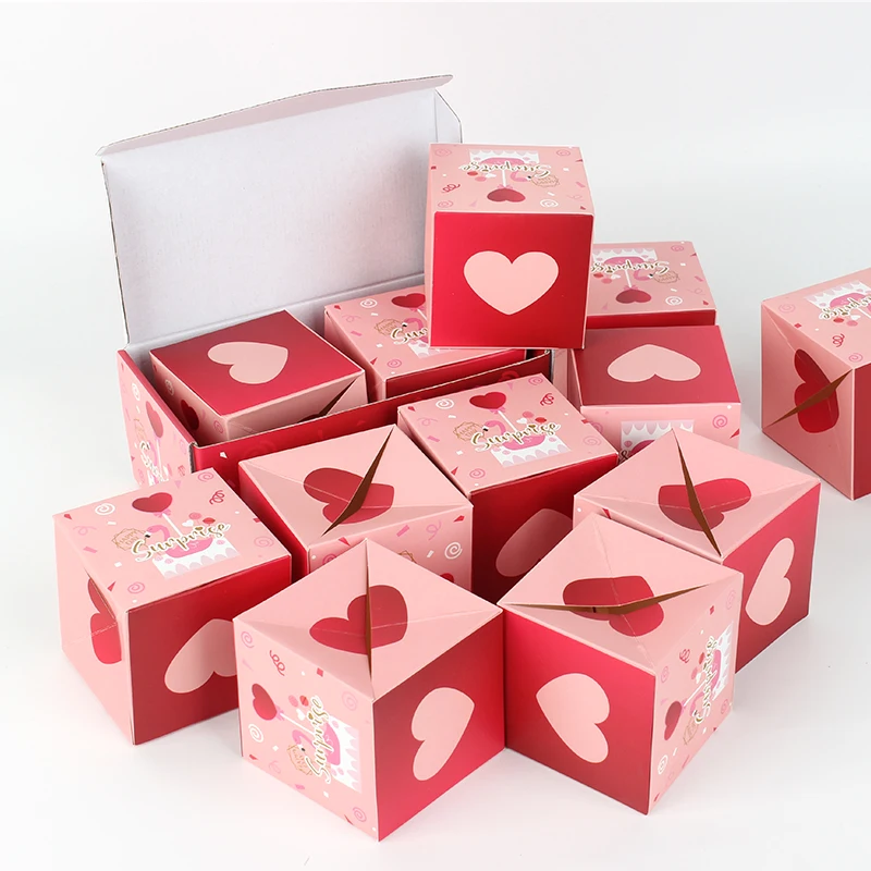 Custom Explosive Design Pop up Gift Box  Pop up Explosion Confetti Confetti Birthday Bomb Surprise Gift Box
