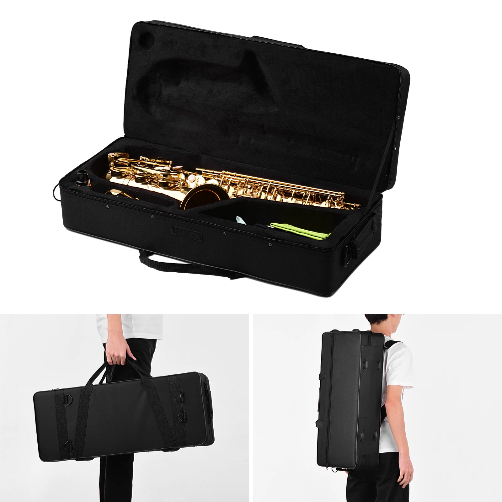 Alto Saxophone E Flat Alto Saxophone Eb Saxophone Gold With Cleaning