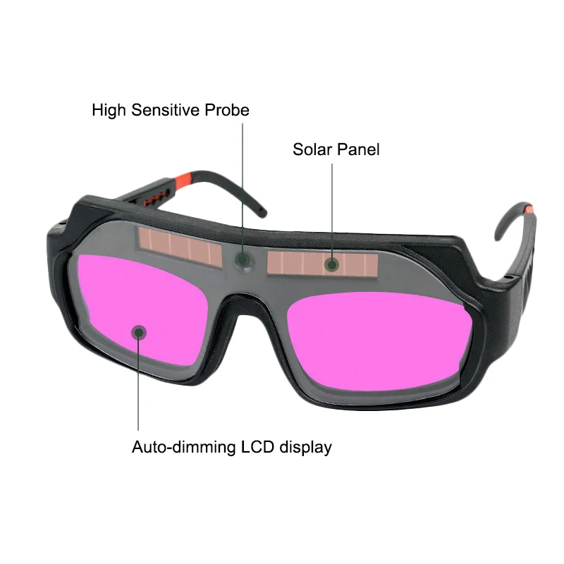 Solar Power Automatic Dimming Welding Glasses HeadMounted Welding Eyeglass Welding Argon Arc Welding Glasses Protective Welding Eyeglass I.283370085