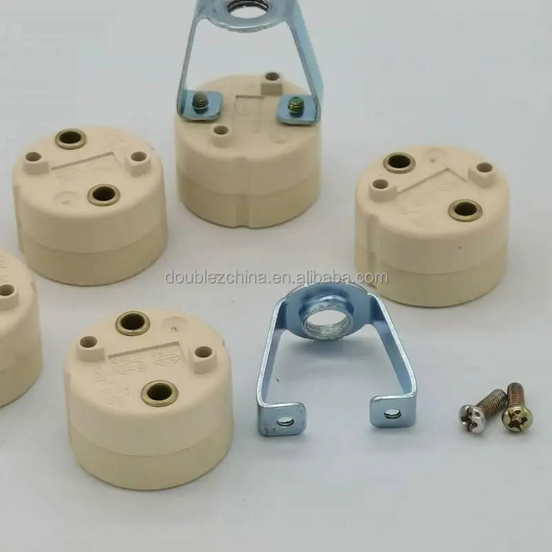 Gu10 Socket Lampholder With Junction Box Lock 2position Pa8 Terminal Block+lock Pipe Mouse Tail