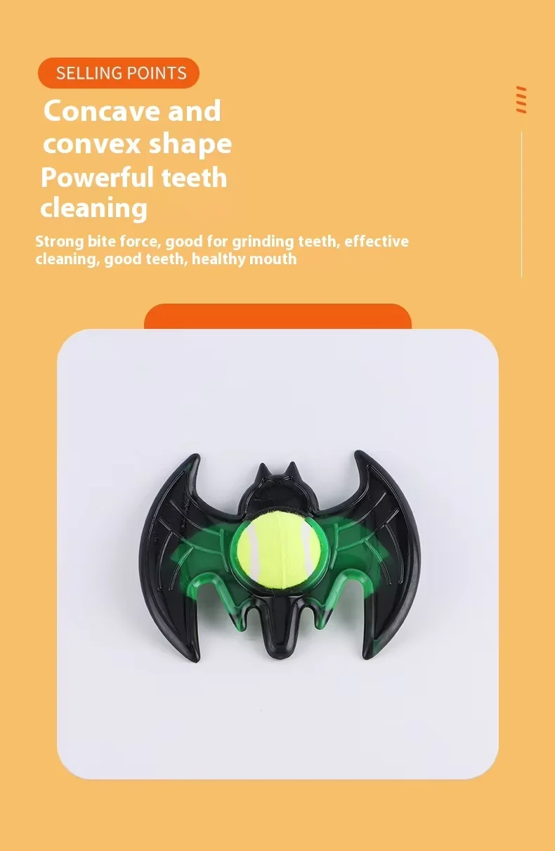 New Dog Toy Training Dog Bite Resistance Teasing Dog Walking Dog Interactive Manufacturer Supplies Pet Halloween Bat Toy manufacture