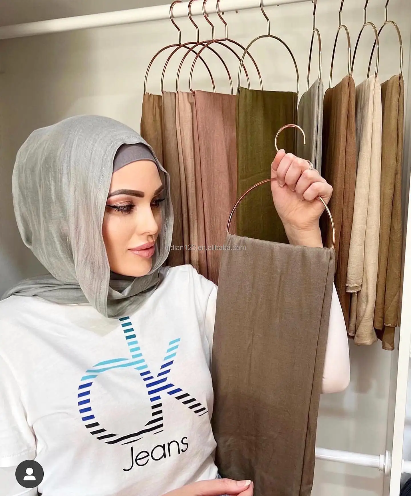 Hijab Hanger Scarf Display Nordic Home Hanger Outdoor Round Semicircle