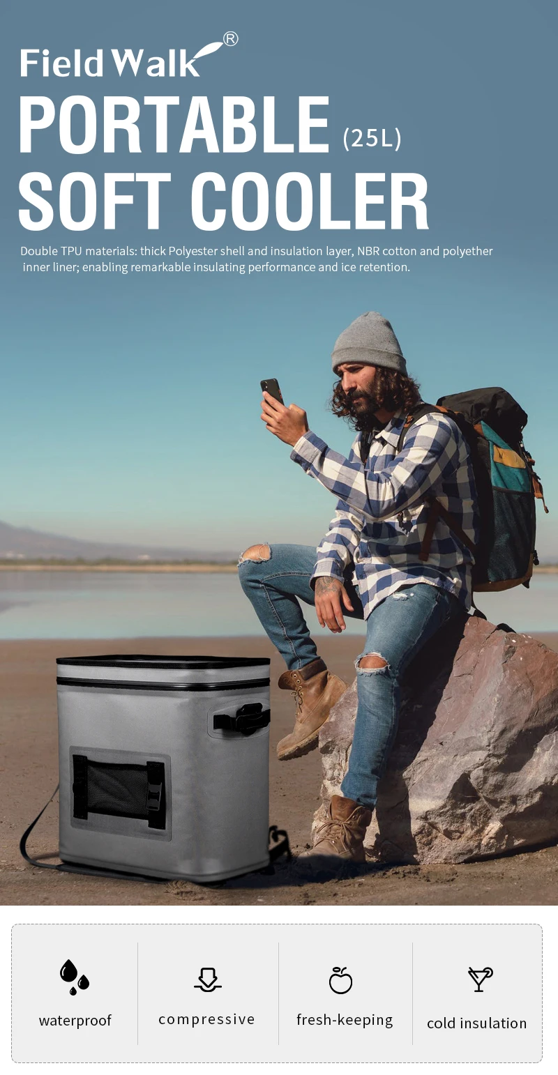 Hot Sale China Manufacturers TPU Waterproof Soft Cooler Bag Outdoor Insulated Cooler Box