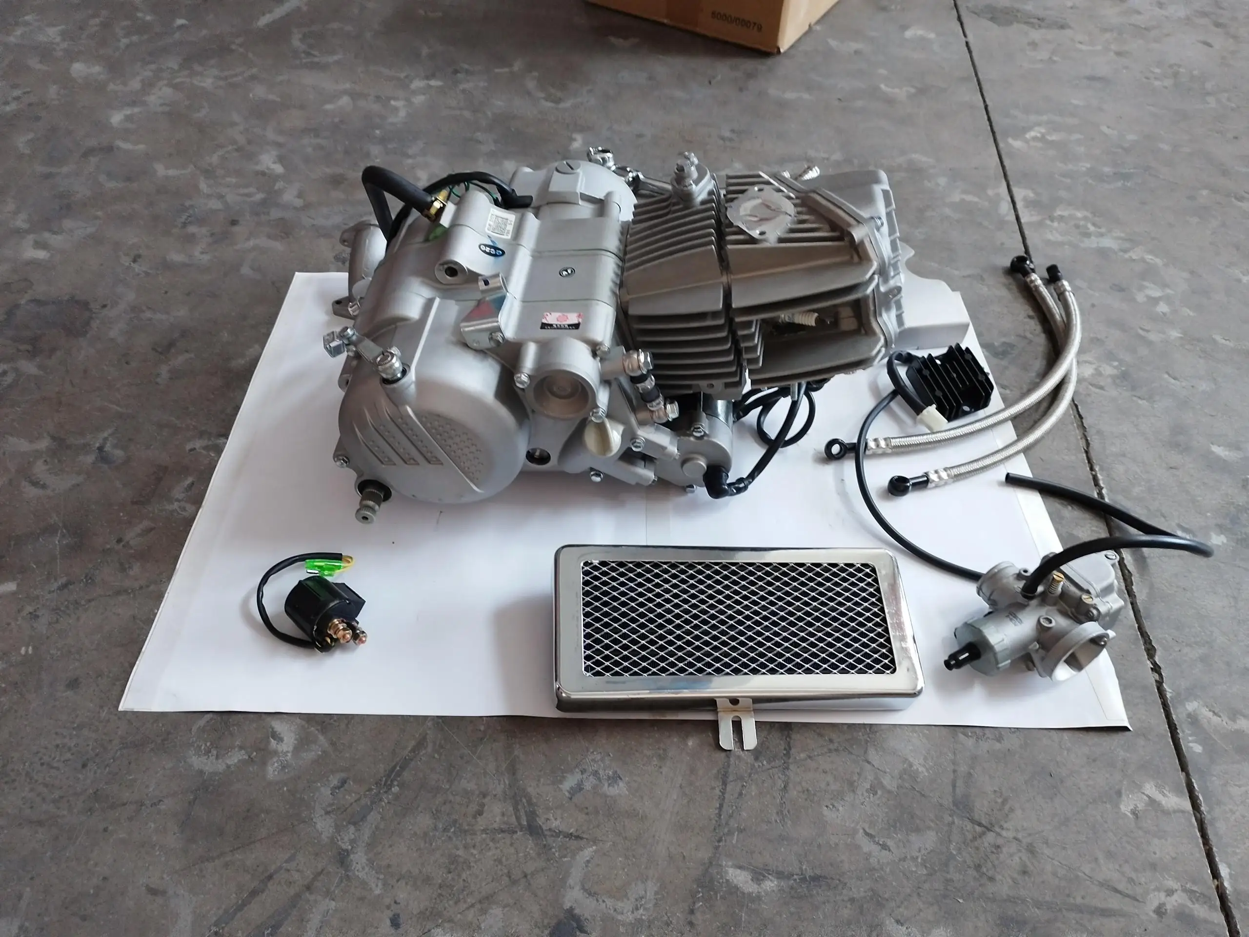 zs1p62yml-2宗申摩托车发动机宗申zs 190cc发动机套件5档电动踢动启动