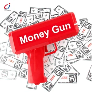 Cash Shooting Spray Creative Super Red Rain Cash Cannon Plastic Money Gun