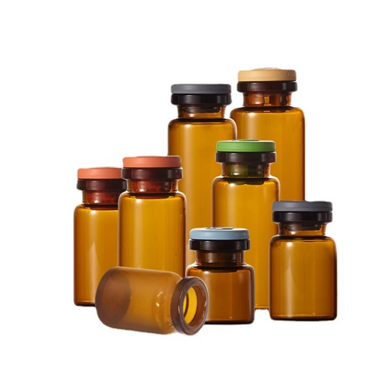 Custom Tubular 2ml 3ml 5ml 6ml 10ml 20ml 30ml Amber Clear Ampoule Liquid Penicillin Pharmaceutical Bottles Glass Vial