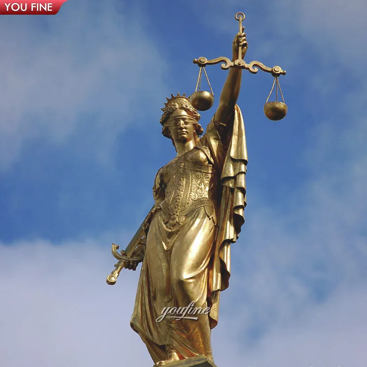 户外花园大型青铜雕塑正义女神女性雕像| Alibaba.com