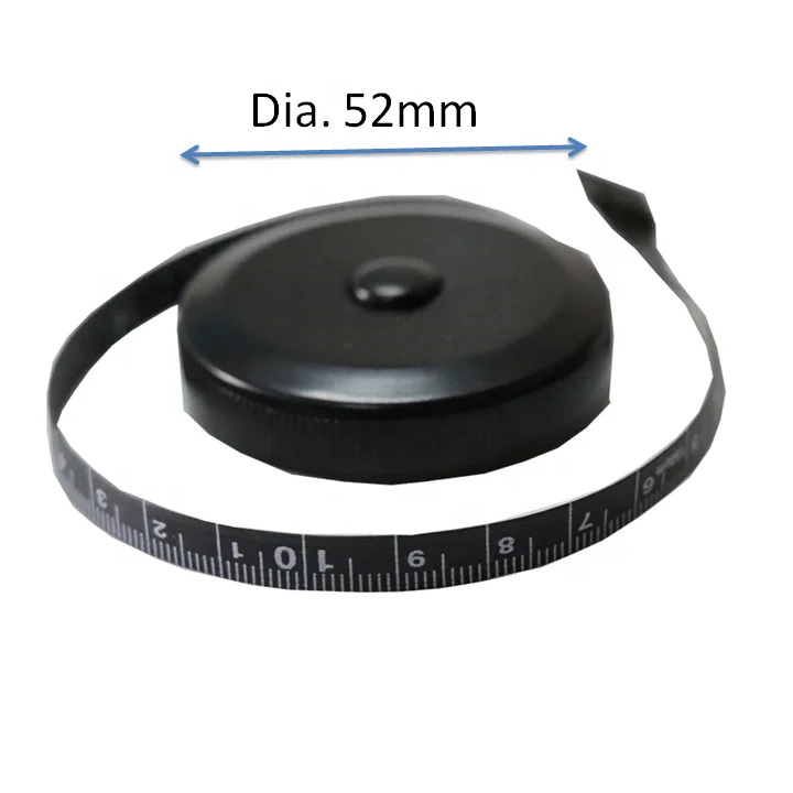 0-150mm black round mini measuring tape