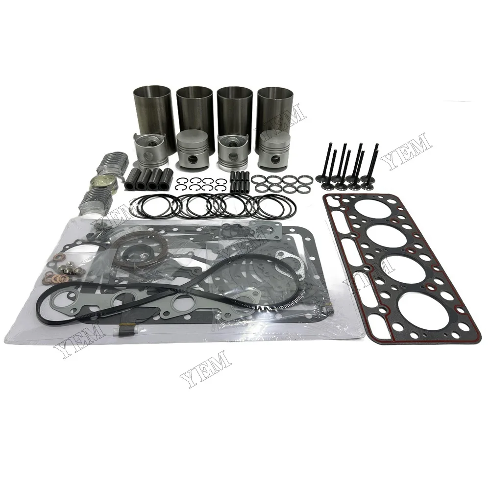V1501 Overhaul Rebuild Kit 15221-21111 1522121111 Fits for Kubota V1501 Engine L345 L2602 L2602DT L2802 L2802DT L3202 L3202DT
