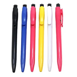 Wholesale Cheap Promotional Side Press Custom logo Plastic Ball Point Pen