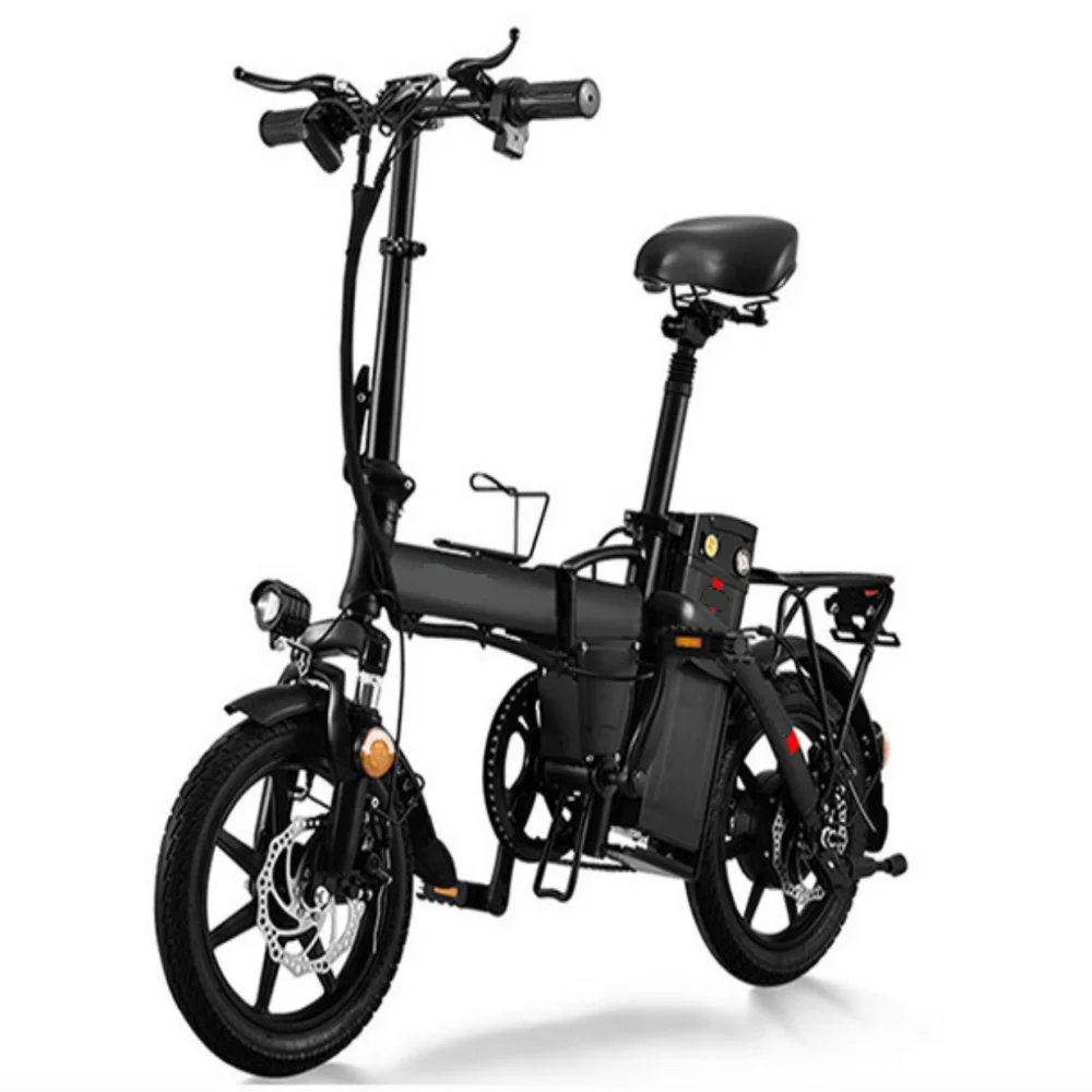 Children lady small Folding Bike driving service long range 48V 14AH swapping battery park camping beach electric bike bicycle