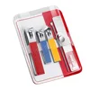 Set rojo de 5 piezas (bolsa transparente)