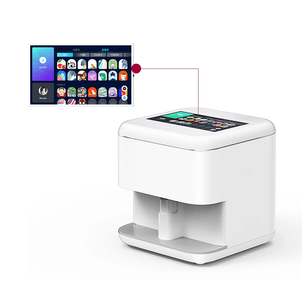 Newest Nail Laser Printer Small Phone Control Wireless Wifi Automatic Smart  3d Art Designs Finger Nail Printing Machine - AliExpress