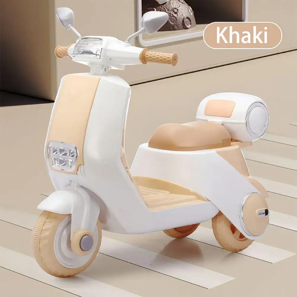 ピンクの6V充電式ベビー玩具車、子供用電動バイク、女の子/子供用電動