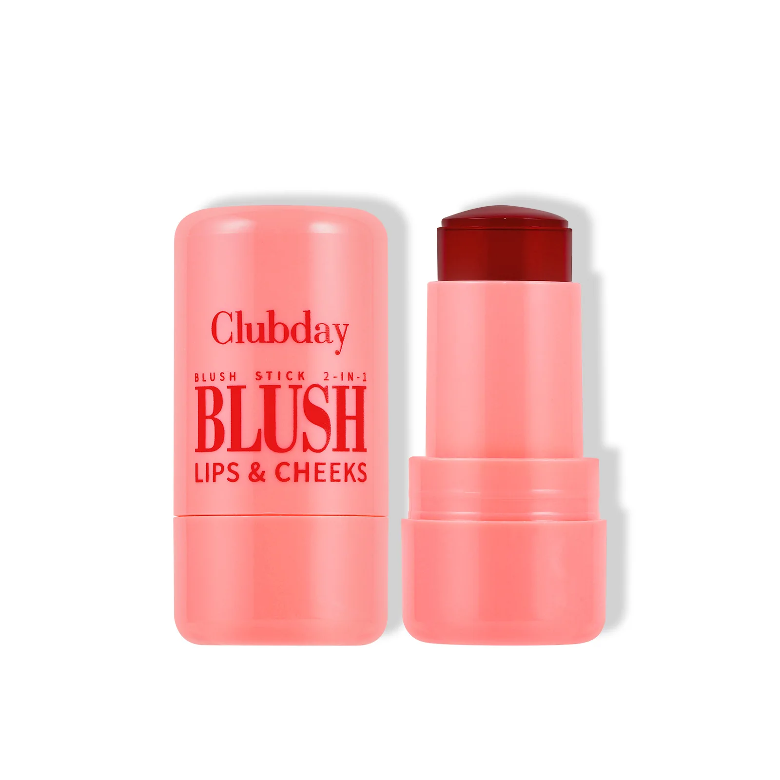 Clubday Vegan Tinted Moisture Stick Jelly Tint Lip Cheek Blush Moisturizer Soft Lightweight Rose Stain Jelly Tint Blush
