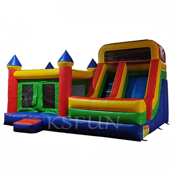 Outdoor Large PVC Kids Inflatable Bounce House Slide Commercial Combo Inflatable Jumping Bouncy Castle Bouncer For Party Rental