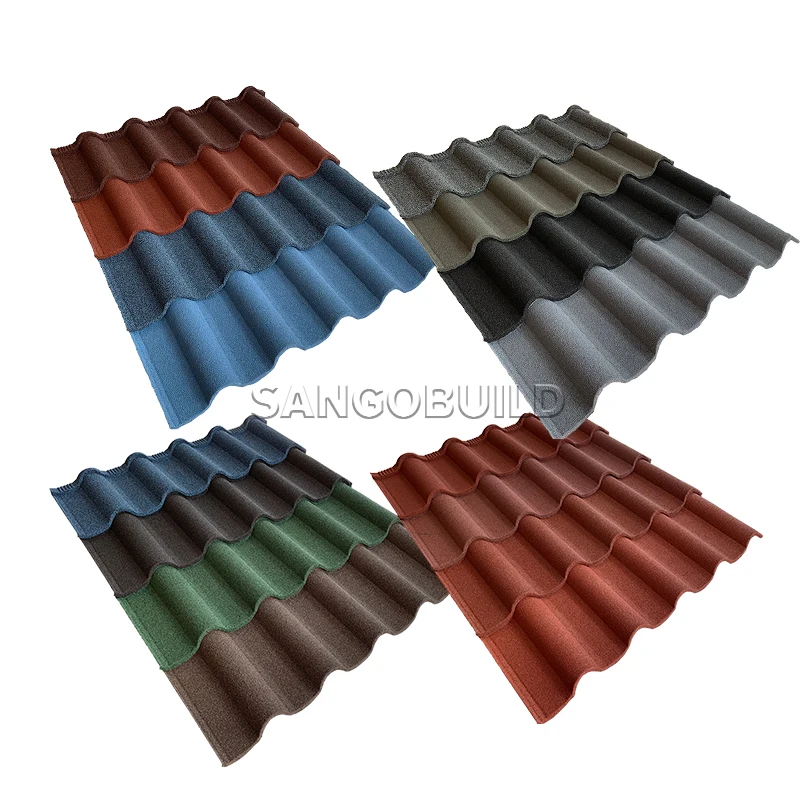 Build Material Roman Roof Shingle Stone Coated Galvan Roof Sheet Roof Slate Tile Supplier