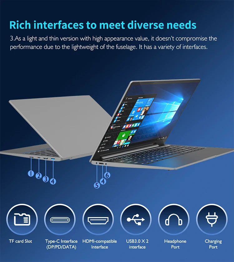 Pc Portable Laptop Notebook 14 Inch Core I3 I5 I7 11th Acd Metal