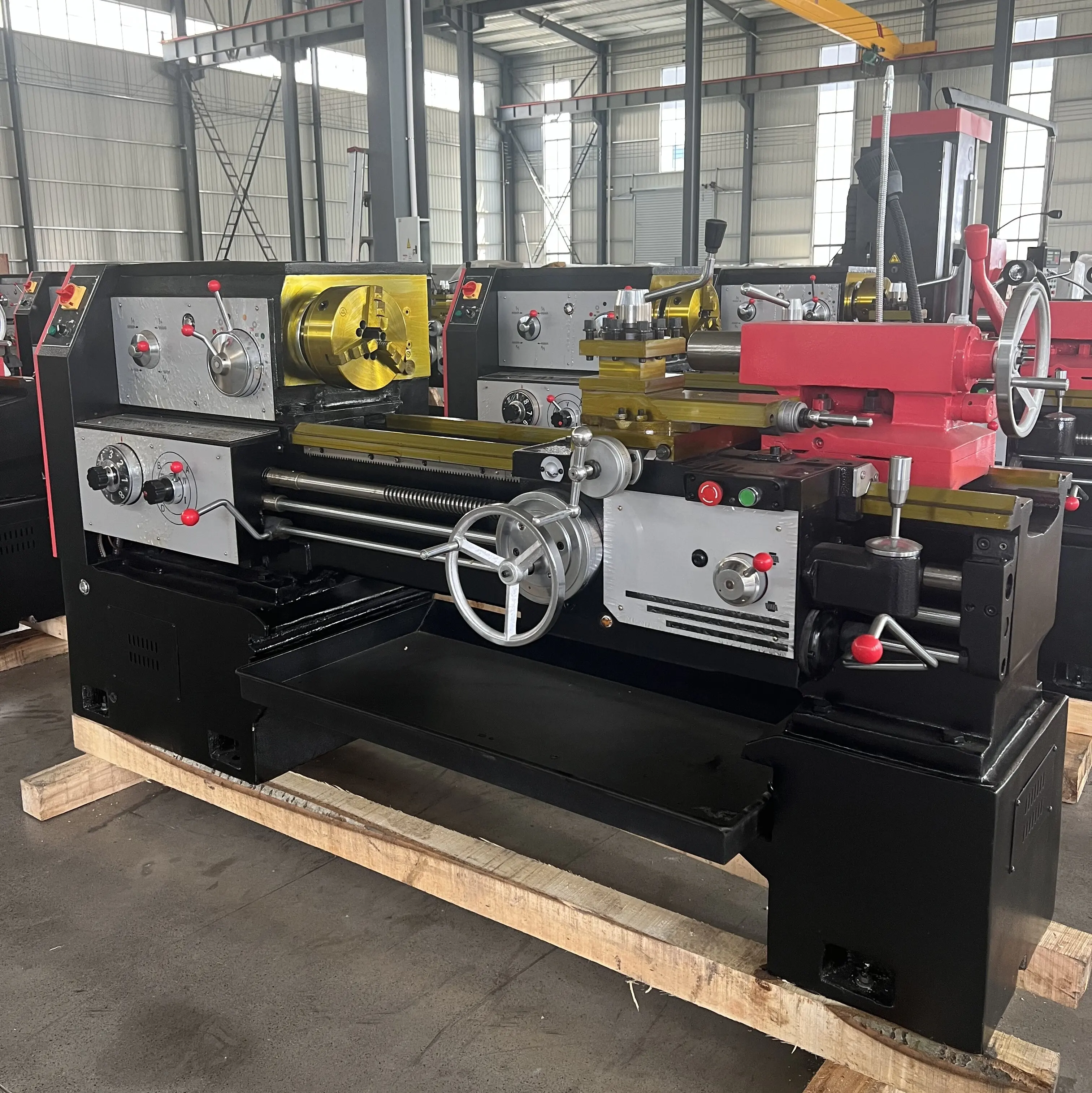 TEBAK Manual Tools CA6140 CA6150 Horizontal Ordinary Lathe Universal Lathe Machine with 3 Jaw Chuck Manual Lathe