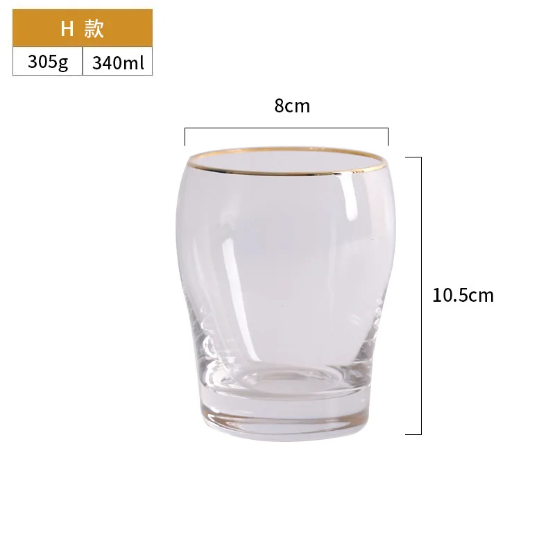 Fabrikisto Glassware Drinkware Agordita Vino Glaso Ovo kun vitra taso kun ora borda ora borda vitra taso 32