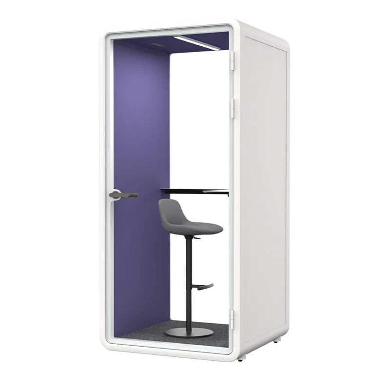 Telephone Booth Modular Prefab Office Pod Cubicle Workstation Movable Vocal Recording Studio