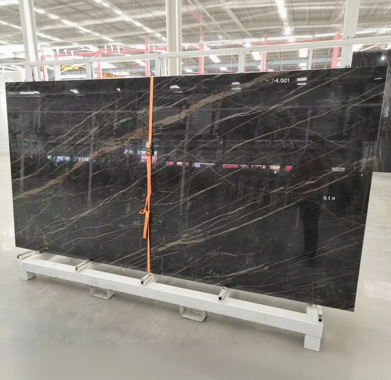 Lauren Black Gold Sintered Stone Artificial Stone Slabs with Black Gold Cladding Sintered Stone