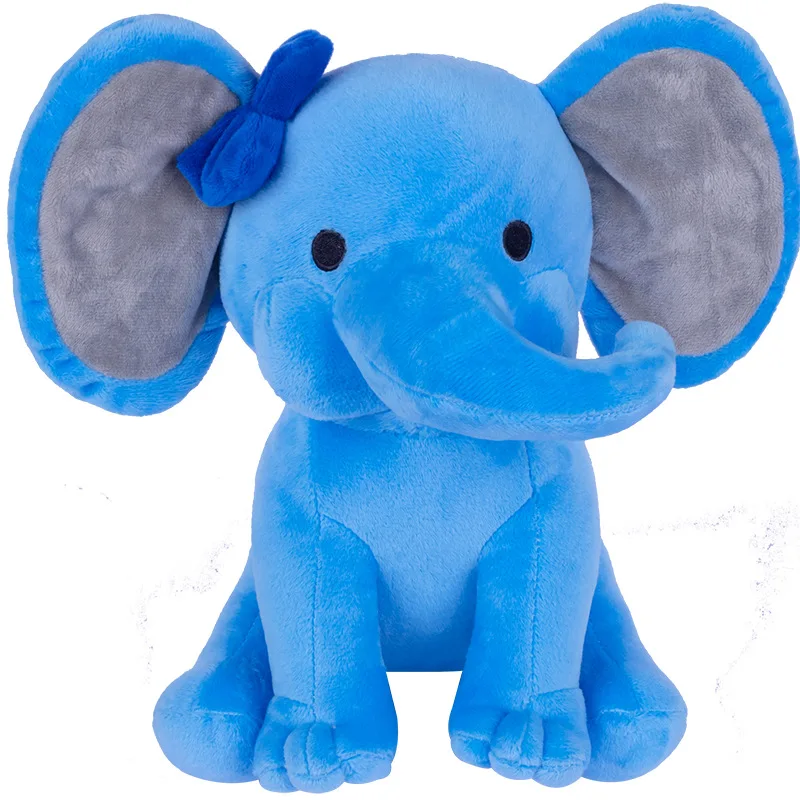 小物 BLUE ELEPHANT 25cm Creative Grey Blue Elephant Plush Toy - Cute Gift