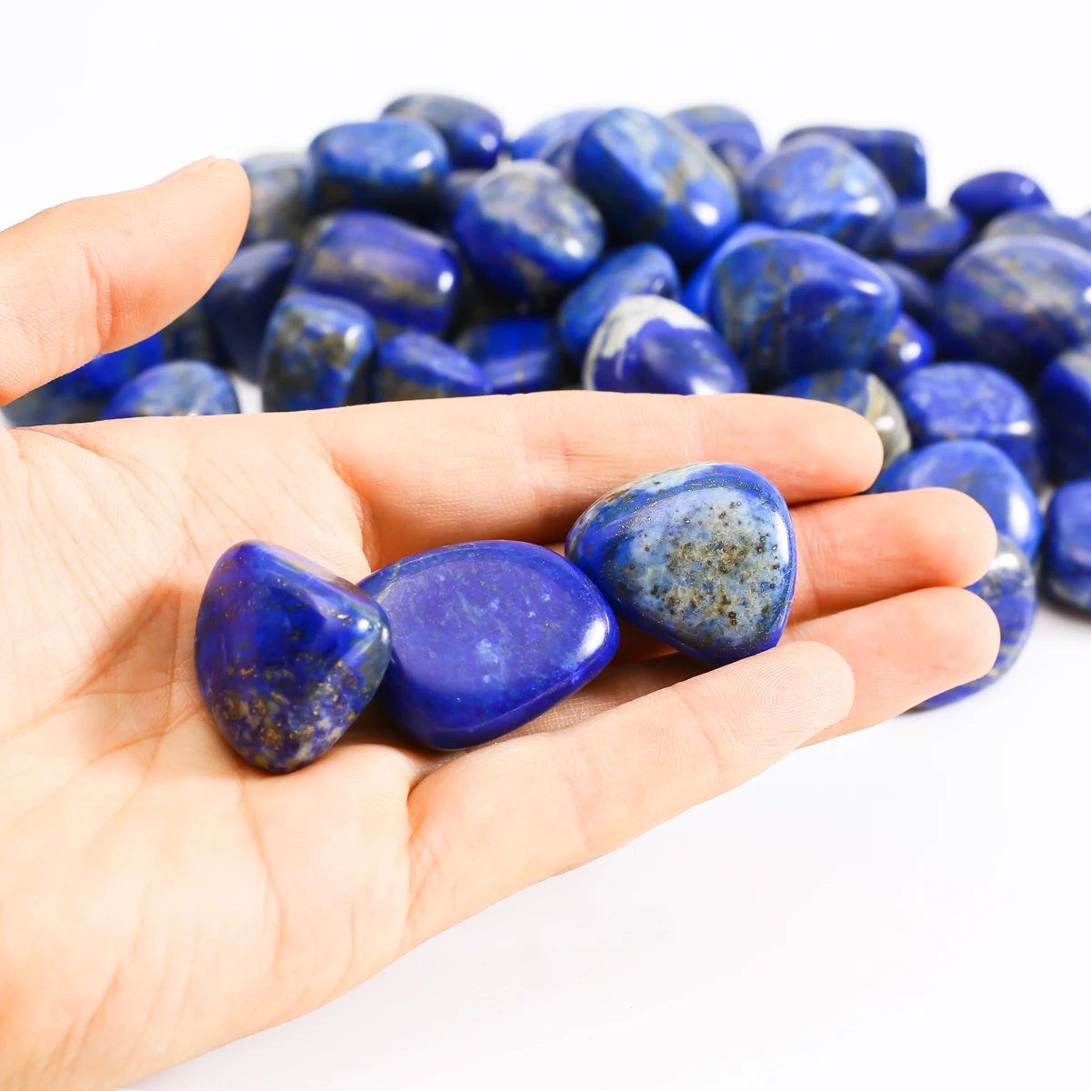Bulk Wholesale Natural Lapis Lazuli Tumbled Crystals Stones Healing Crystal Tumbled Stones