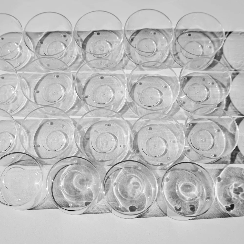 Clear Polycarbonate Candle Container Candle Holders for DIY Candle Making 20PCS with Wicks