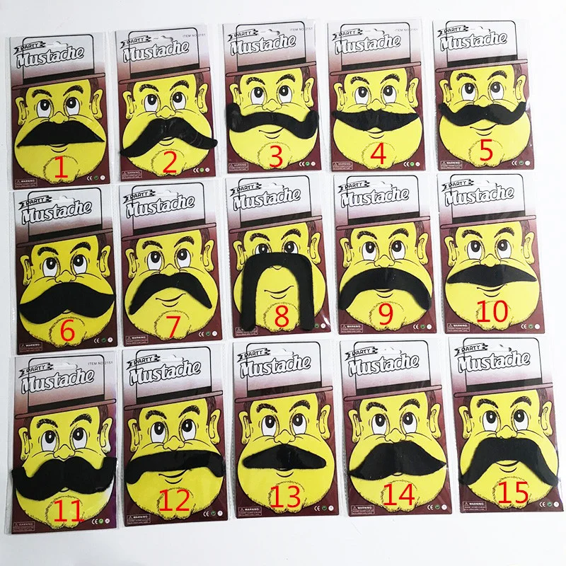 2021 Human Fake Mustaches Mustache Fiesta Party Supplies Self Adhesive ...