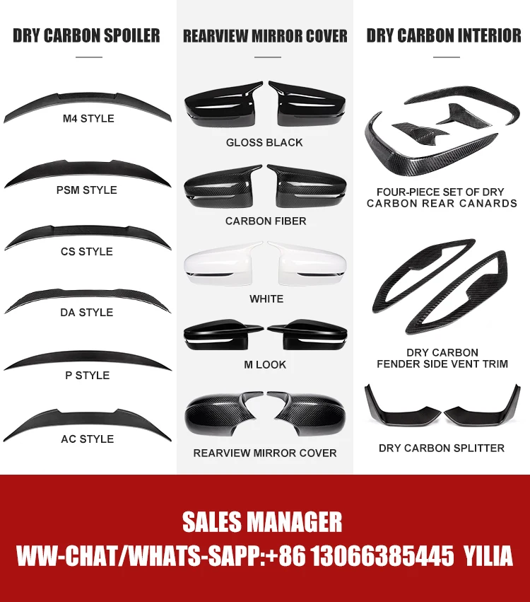 PP Gloss Black MP style front lip for BMW 3 series F30/F35 2012-2019 front bumper lip