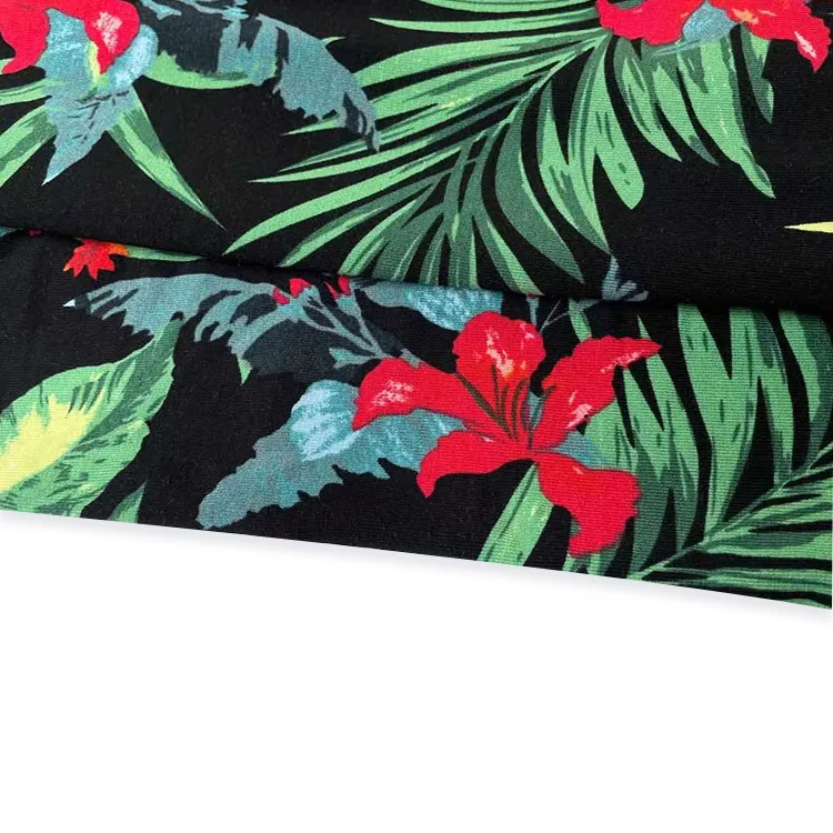 Высокое качество женские трикотажные 95% вискоза 5% спандекс с принтом весеннее и летнее платье для девочек из ткани